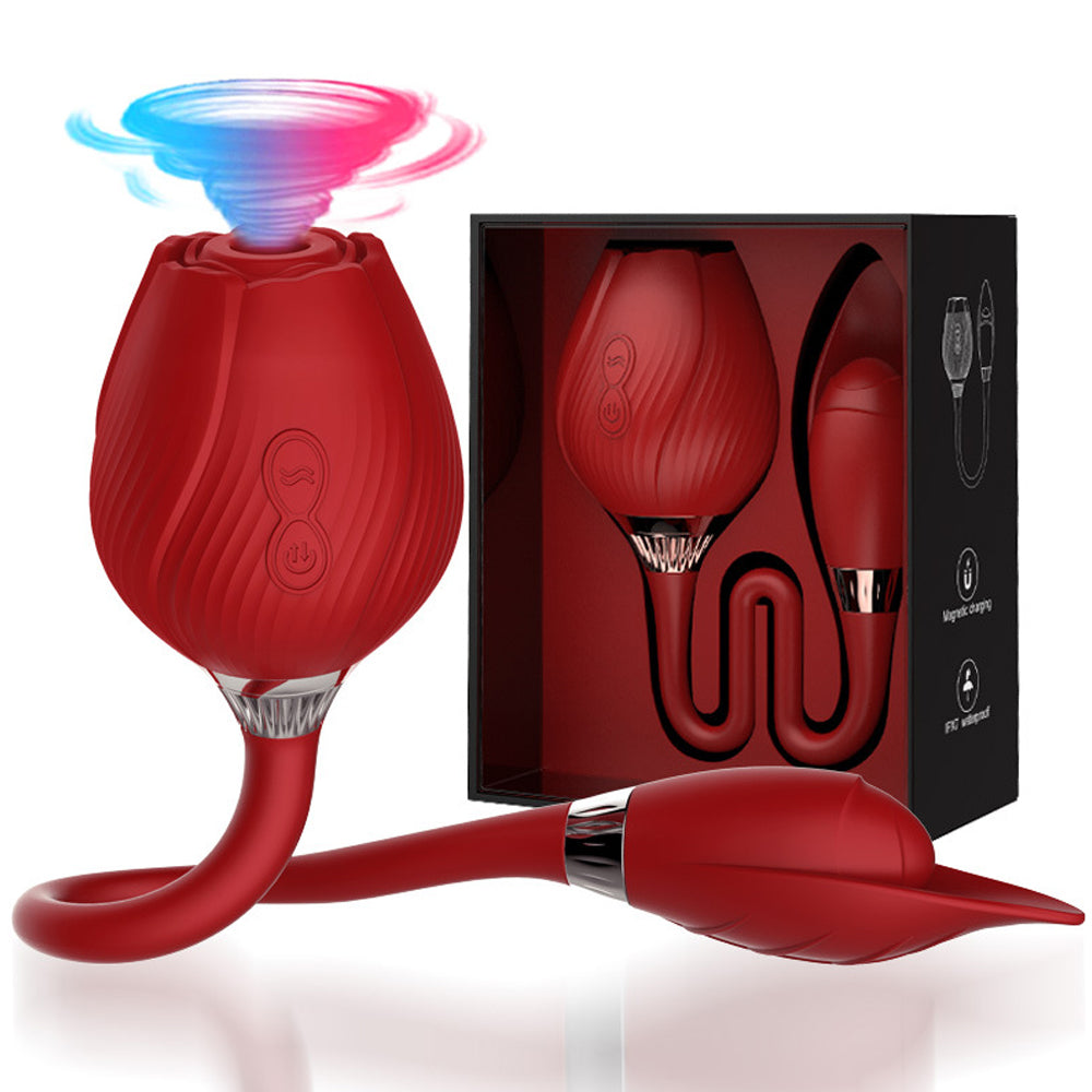 Rose Suction Vibrator Multiple Pleasure Vibrating Suction Egg Vibrator