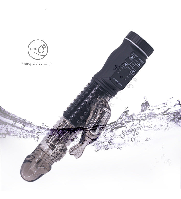 Telescoping Dildo - Allovers Dildo Rotatable Thrusting Vibrator