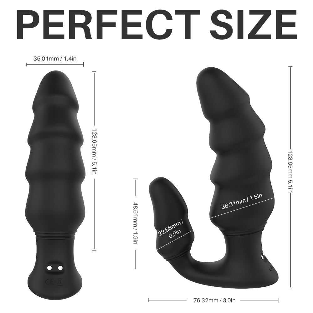 9 Frequency Silicone Vibrating Posterior Anal Plug