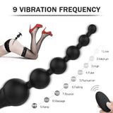 9 Frequency Charging Silicone Anal Bead Anal Plug