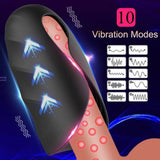 Black Warrior II 10 Frequency Clip Suction Vibration Masturbation Cup-3