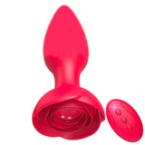 Rose Remote Control 10 Frequency Vibration Silicone Anal Plug