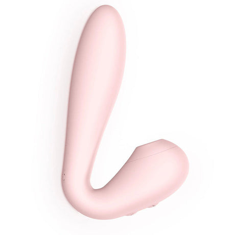Flexible Pink Vibrating Dildos with Vibrating Suction