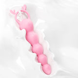 12 Frequency Pink Vibrating Anal Beads G-spot Stimulator