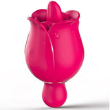 9 Frequency Rose Vibrators Vibrating Tongue Clitoris Stimulator