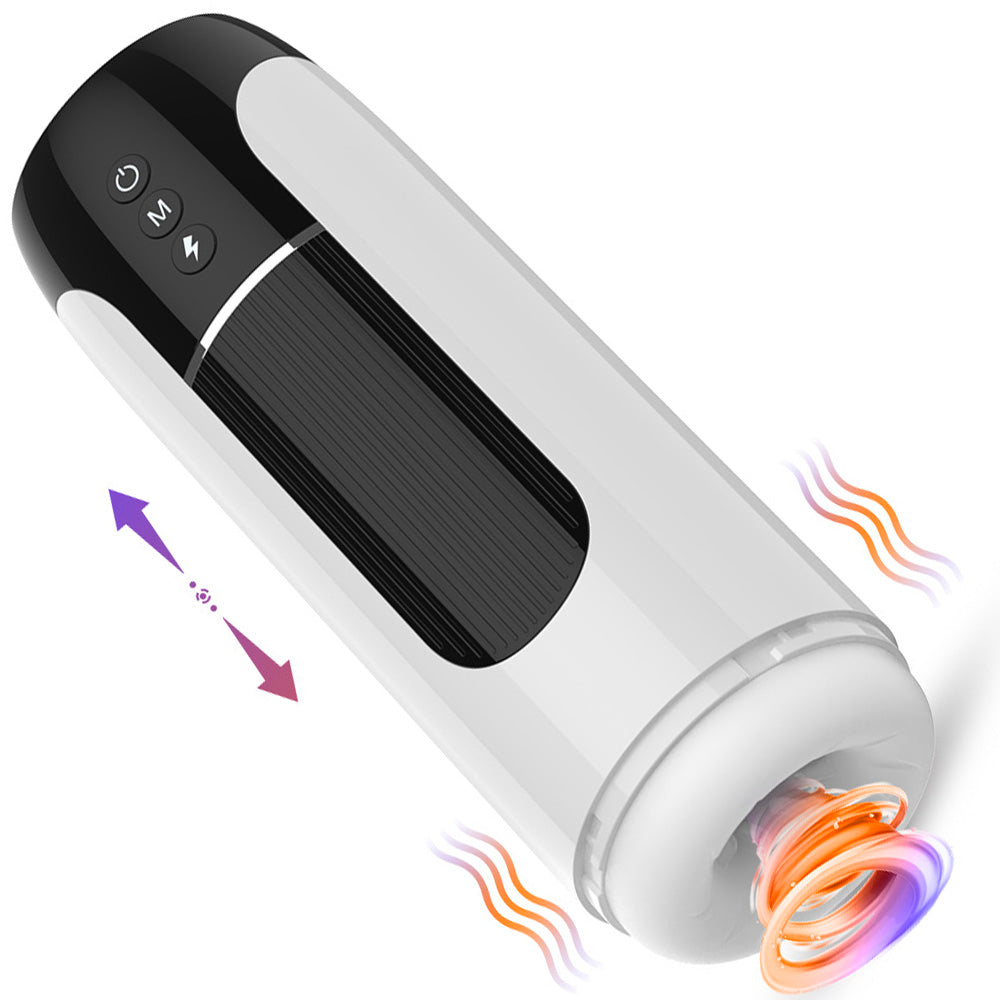 Fully Automatic Male Telescopic Vibrating Vocal Masturbator