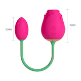 The Rose Vibrator - 5 Suction & 10 Vibration Modes with Vibrating Egg