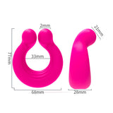 Silicone vibrating massage penis ring