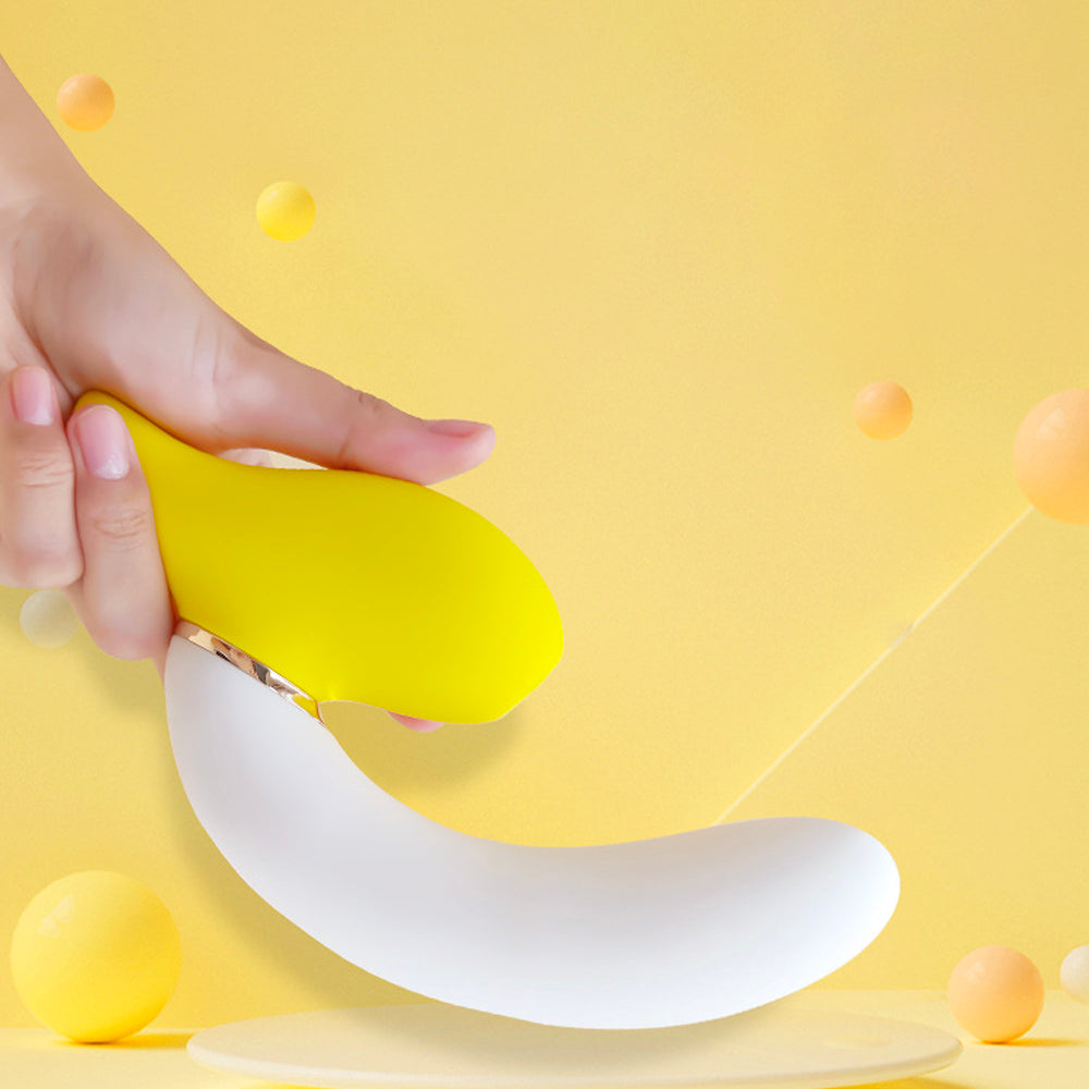 Banana Vibrating Dildos Spin G-spot Suck Telescoping Dildo-3