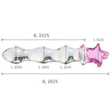 Pull Beads Crystal Glass Dildo Masturbator Butt Plug