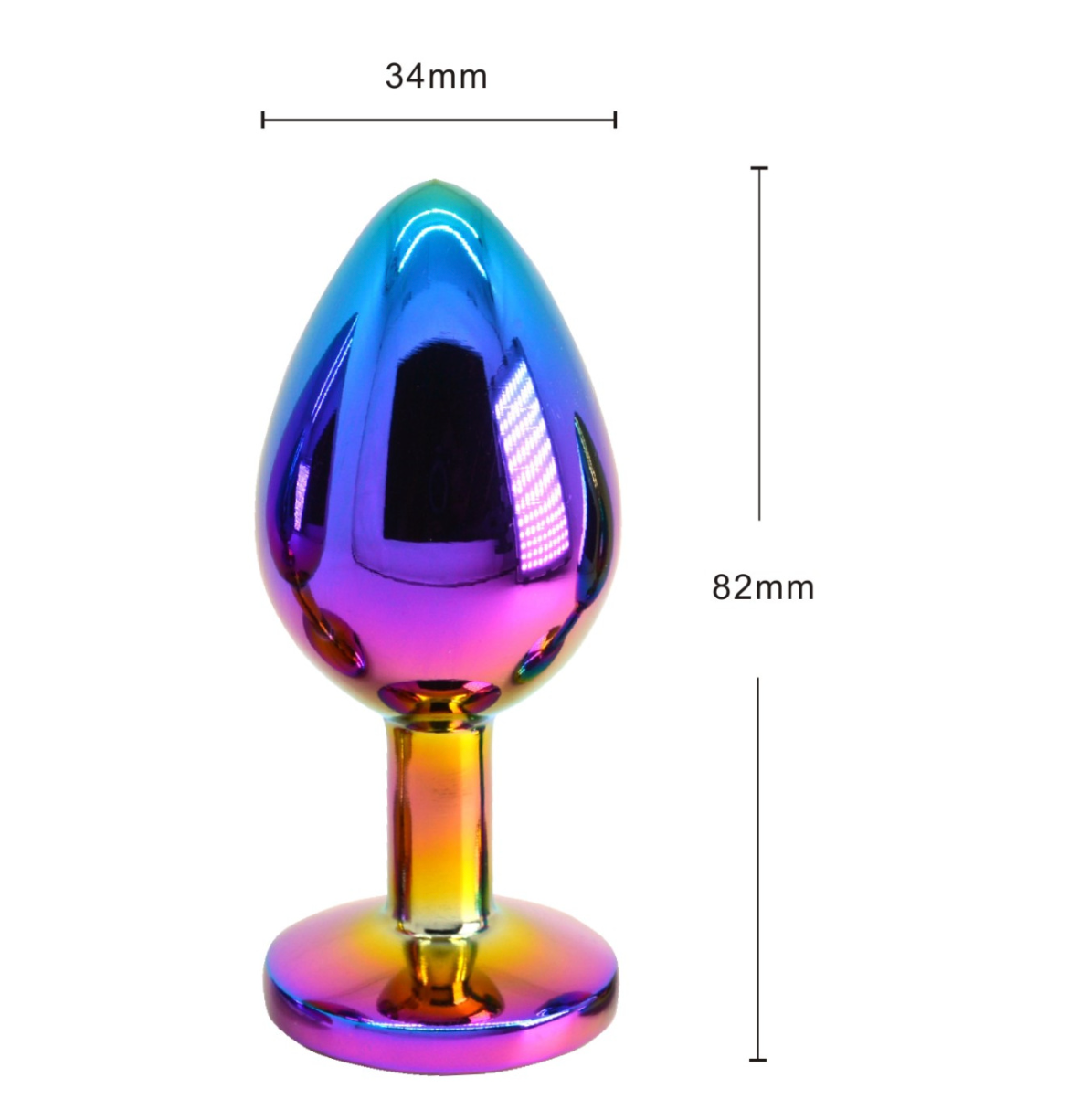 Jewel Butt Plug | Colorful Metal Butt Plug Portable Gem Butt Plug Set-7