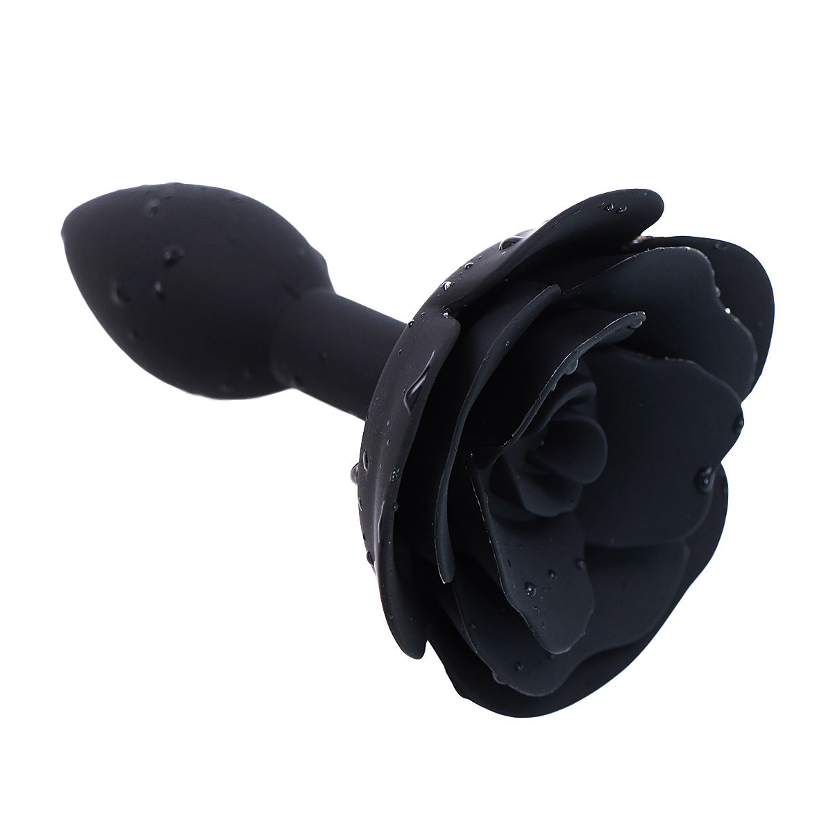 Rose Black Butt Plug Training Anal Plug Backyard Sex Toys-3