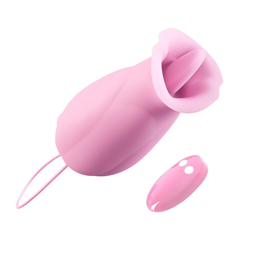 Pink Rose Vibrater Wireless Remote Masturbation Nipple Vibrator