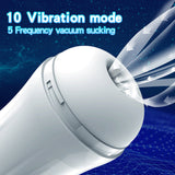 10 Shakes 5 Sucking Masturbation Cup Fully Automatic Deep Throat Clamp-3
