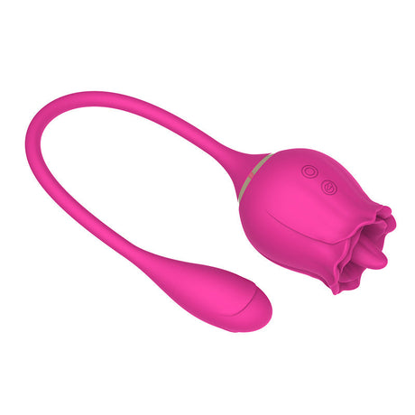 9 Frequency Rose Vibrators with Vibrating Tongue & Vibrating Egg-2