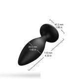 Silicone Back Court 10 Frequency Vibration Anal Plug