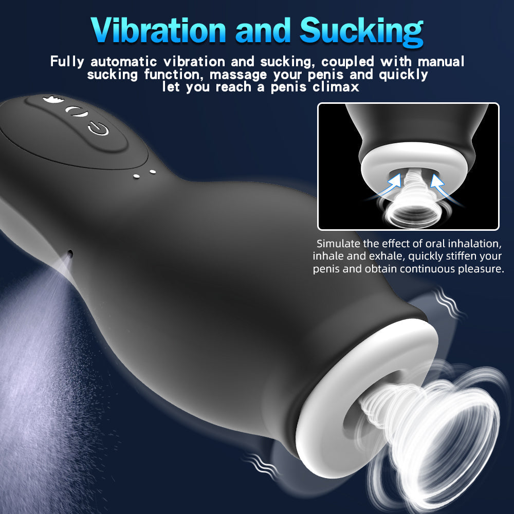7 vibration & Sucking Modes Masturbation Cup Male Simulate Oral Sex-5