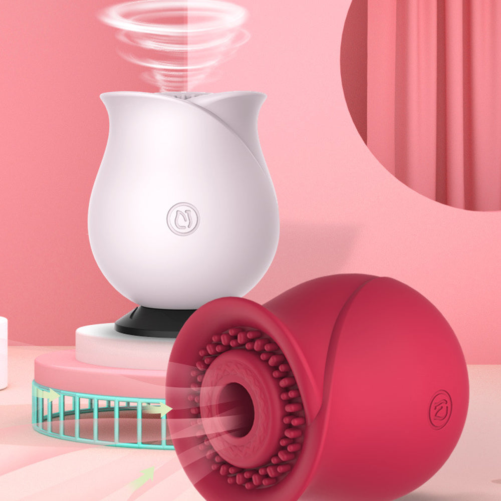 Rose Suction Vibrator Multiple Pleasure Vibrating Suction Egg Vibrator
