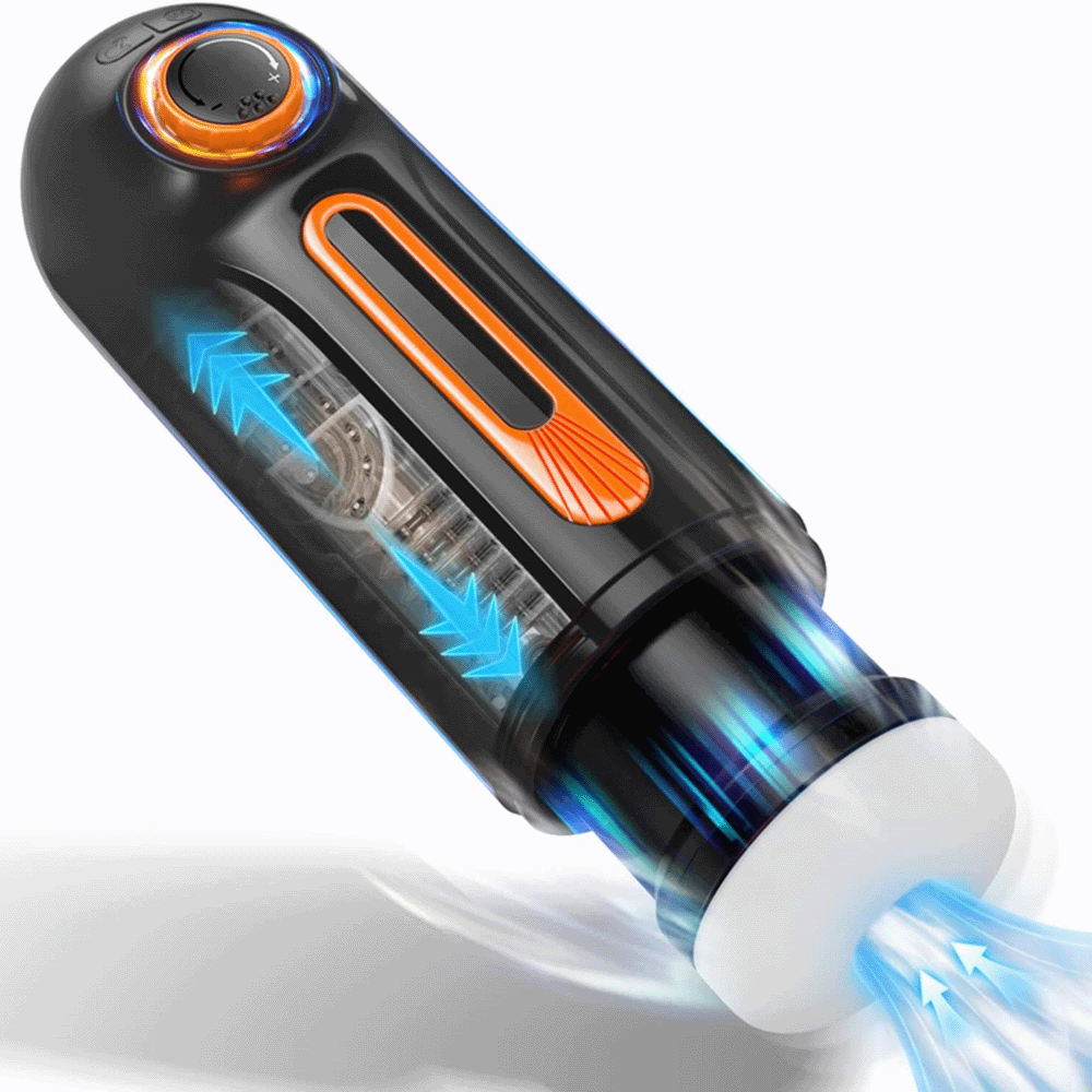 Adventurer Pro 10 Vibration Thrusting 4 Sucking Male Masturbator with Heating & Infinitely Variable Speed