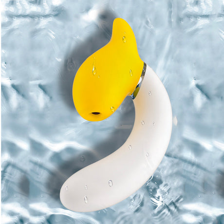 Banana Vibrating Dildos Spin G-spot Suck Telescoping Dildo-2