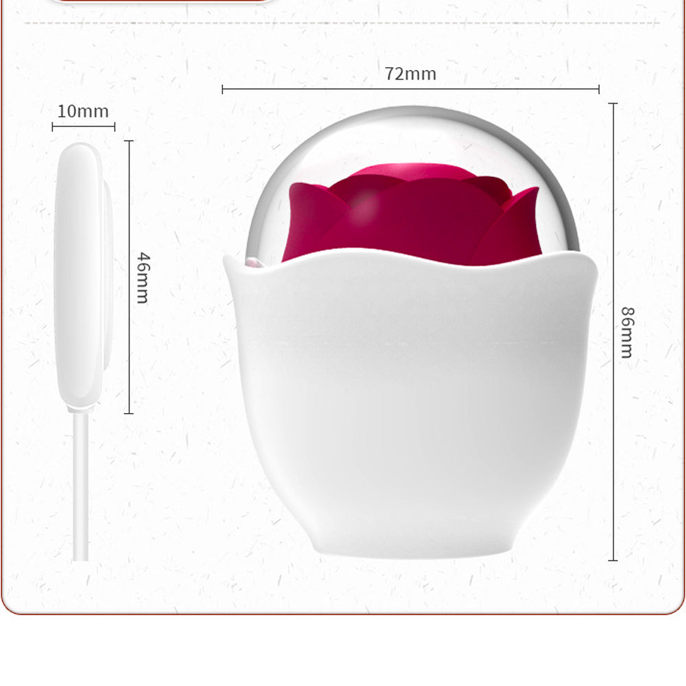 Rose Suction Vibrator | Female Nipple Vibrator Clitoral Stimulator-6Rose suction Vibrator | Clitoral Stimulation Sucking Rose Vibrator-6