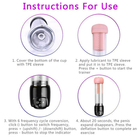 Strong Sucking Masturbation Cup, with Water Flow Bubble Sucking-5