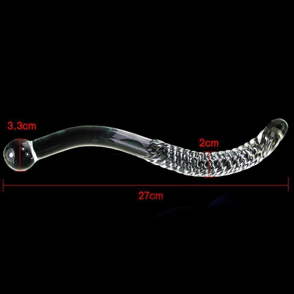 Crystal Glass Pleasure Wand Dildo