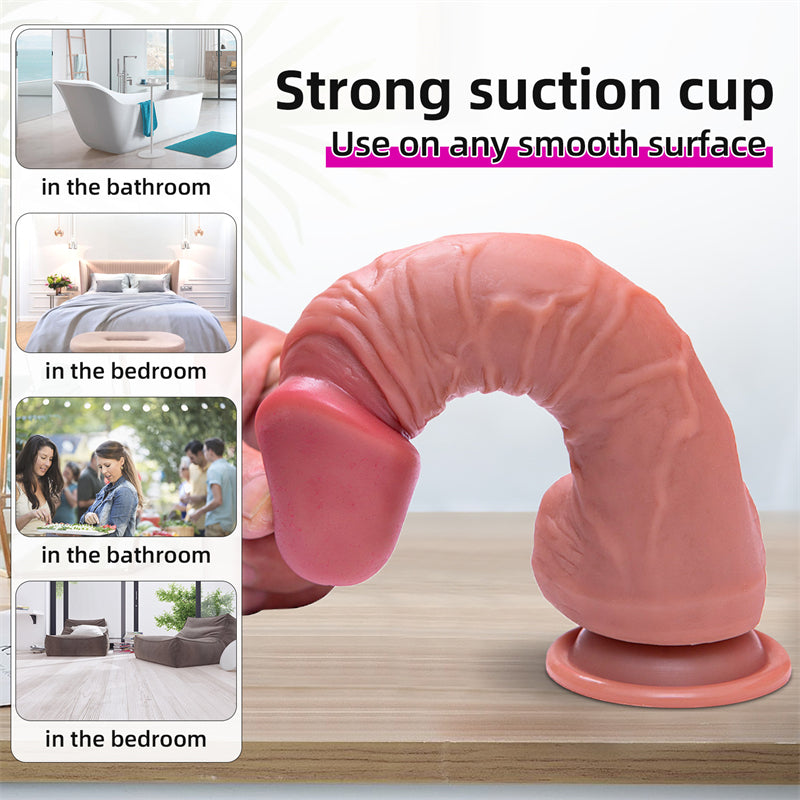 SEDUCEI 9 Inch Dildo Double Layer Thickening Stimulates Allovers Dildo-5