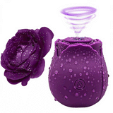 Purple Rose Suction Vibrator 7 Frequency Sucking Clit Massage Rose Toy-6