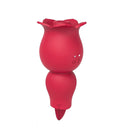 Vibrador con succión de rosa 2 en 1 y vibrador de lengua para parejas femeninas y masculinas