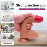 8 Inch Dildo Double Layer Liquid Silicone Allovers Dildo