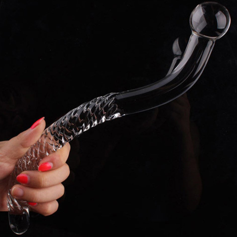 Crystal Glass Pleasure Wand Dildo