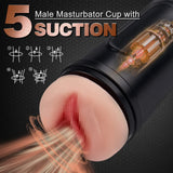 5 Suction Modes And 10 Vibrating Male Masturbation Cups