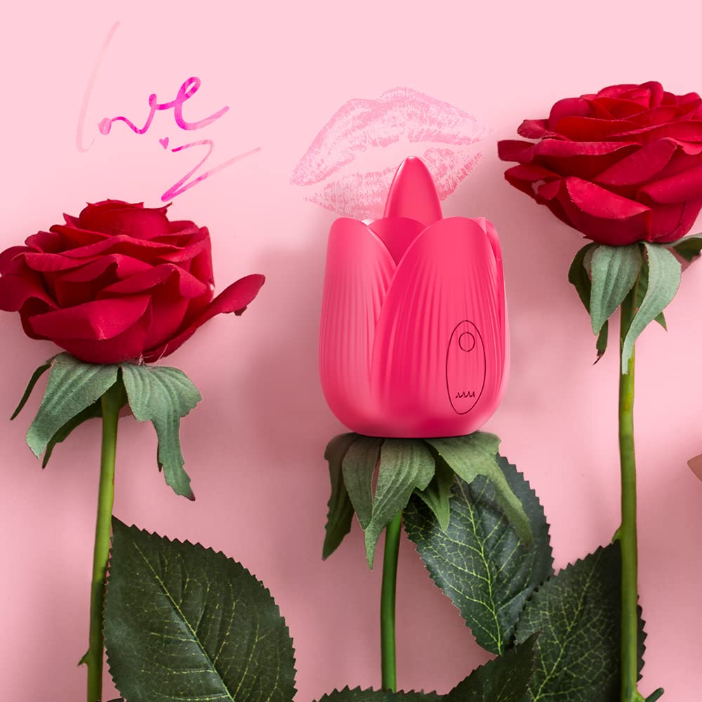 2 Motors & 10 Vibrations Rose Suction Vibrator Masturbation Massager