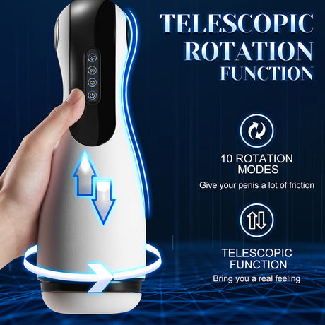 10 Frequency Automatic Male Masturbator Soft Elastic Sex Toys-6