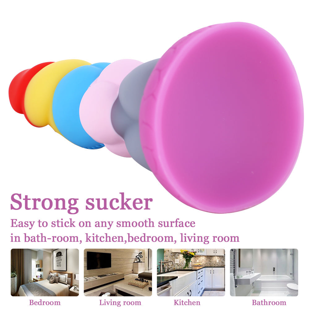8 Inch Rainbow Dildo Silicone Best Suction Cup Allovers Dildo