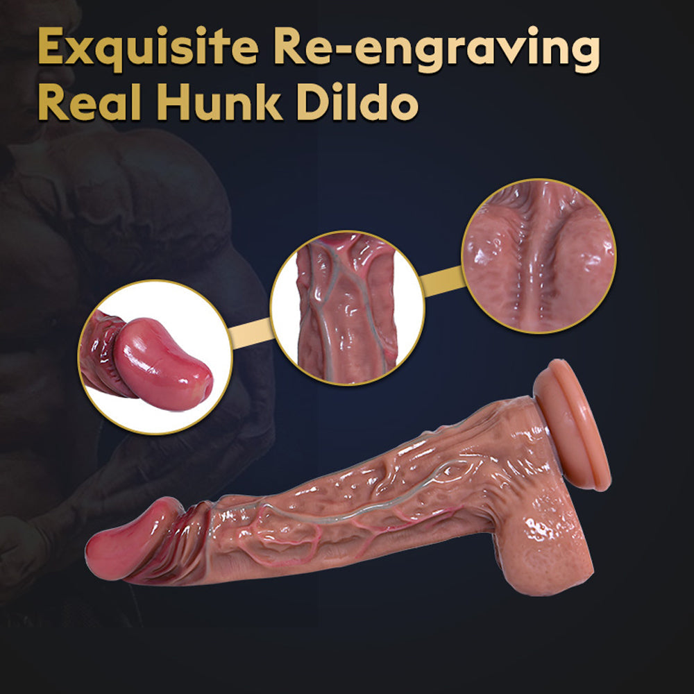 Top Allovers Thrusting Dildo Super Realistic Texture Plus Thick Dildo