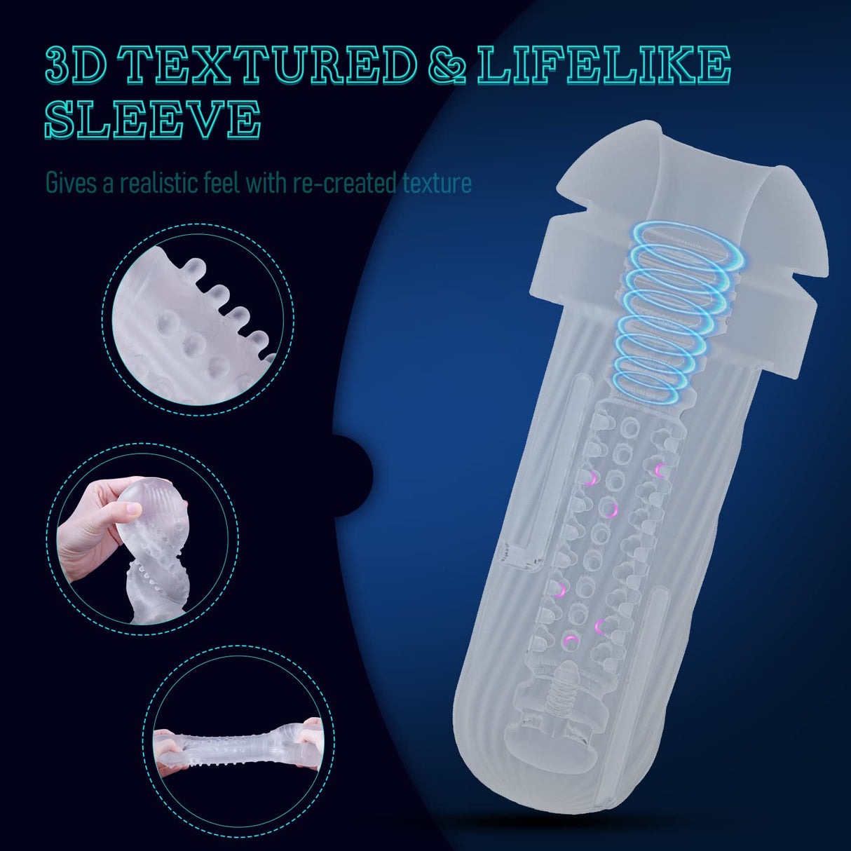 5 Suction And 10 Vibrating Fully Automatic Masturbation Cups