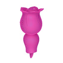 Vibrador con succión de rosa 2 en 1 y vibrador de lengua para parejas femeninas y masculinas