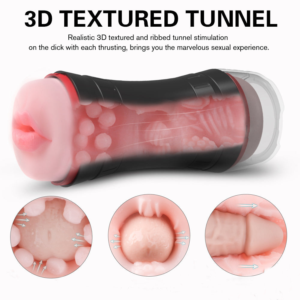 Double Head Vacuum Silicone Sucking Masturbation Cup