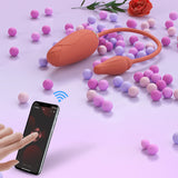 Red Rose Vibrator | Female Sex Toy With Retractable Vibrating Egg-3