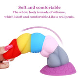 8 Inch Rainbow Dildo Silicone Best Suction Cup Allovers Dildo