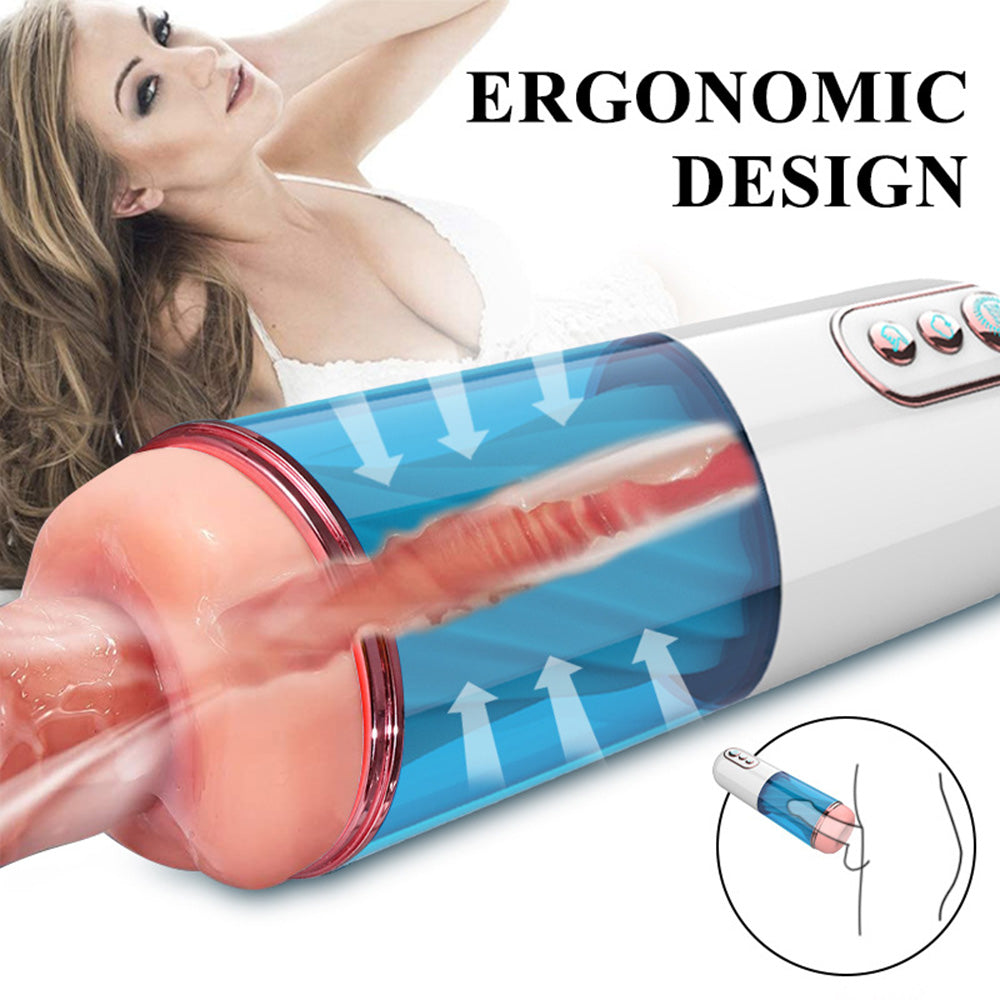 Electric Masturbator Sucking Vibrating Voice Masturbator
