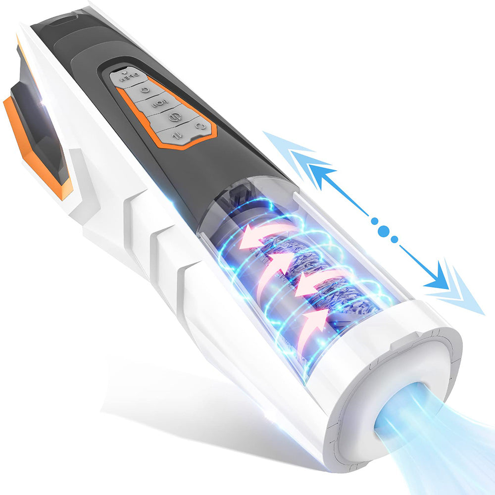 Rocket VII 3 Thrusting 4 Rotateautomatic Rotary Thrust Male Aircraftcup with Tpe Sleeve