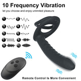 Showeggs 3 Vibration 3 Telescopic Male Prostate Massager for Solo or Couple Play