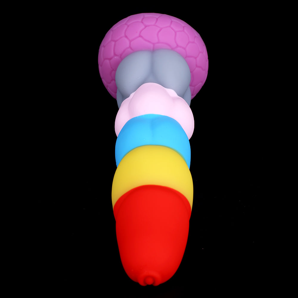 8 Inch Rainbow Dildo Silicone Best Suction Cup Allovers Dildo