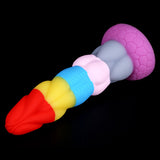 8 Inch Rainbow Dildo Silicone Best Suction Cup Allovers Dildo