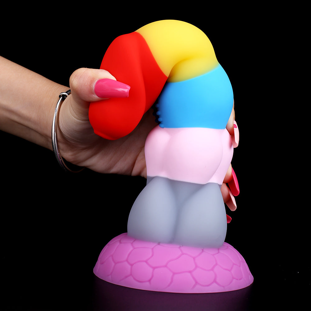 8 Inch Rainbow Dildo Silicone Best Suction Cup Allovers Dildo