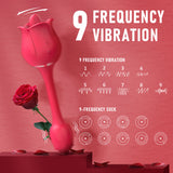Portable Double Head Rose Vibrator Tongue Vibrator Female Masturbator