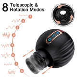 Pumpkin Bomb 8 vibration Telescopic Rotation Automatic Male Masturbator with Moaning Features